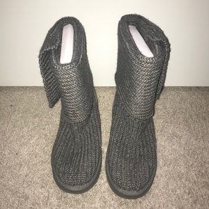 Grey knit UGG boots size 7